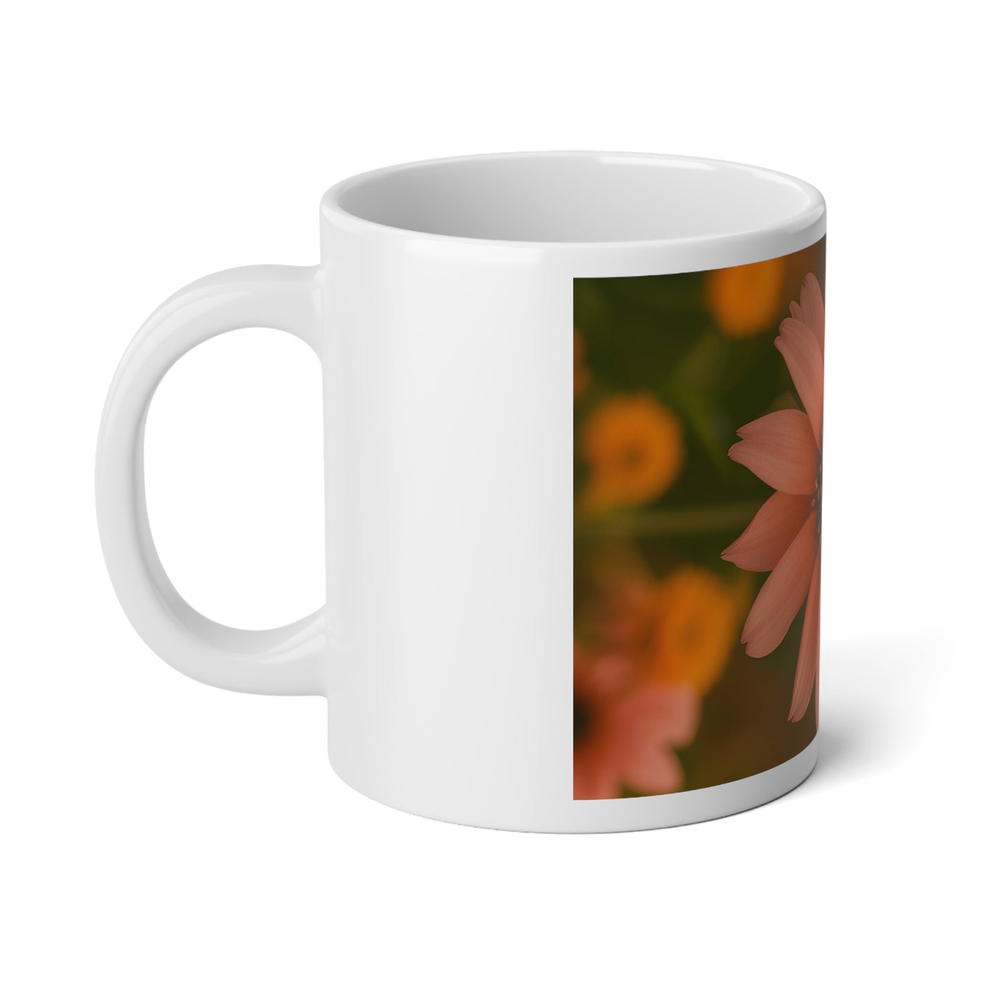 Peach Daisy Jumbo Mug, 20oz (SP Photography Collection)