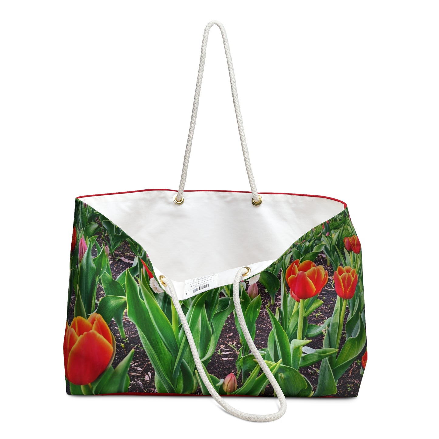 Red Tulips Weekender Bag (SP Photography Collection) RED