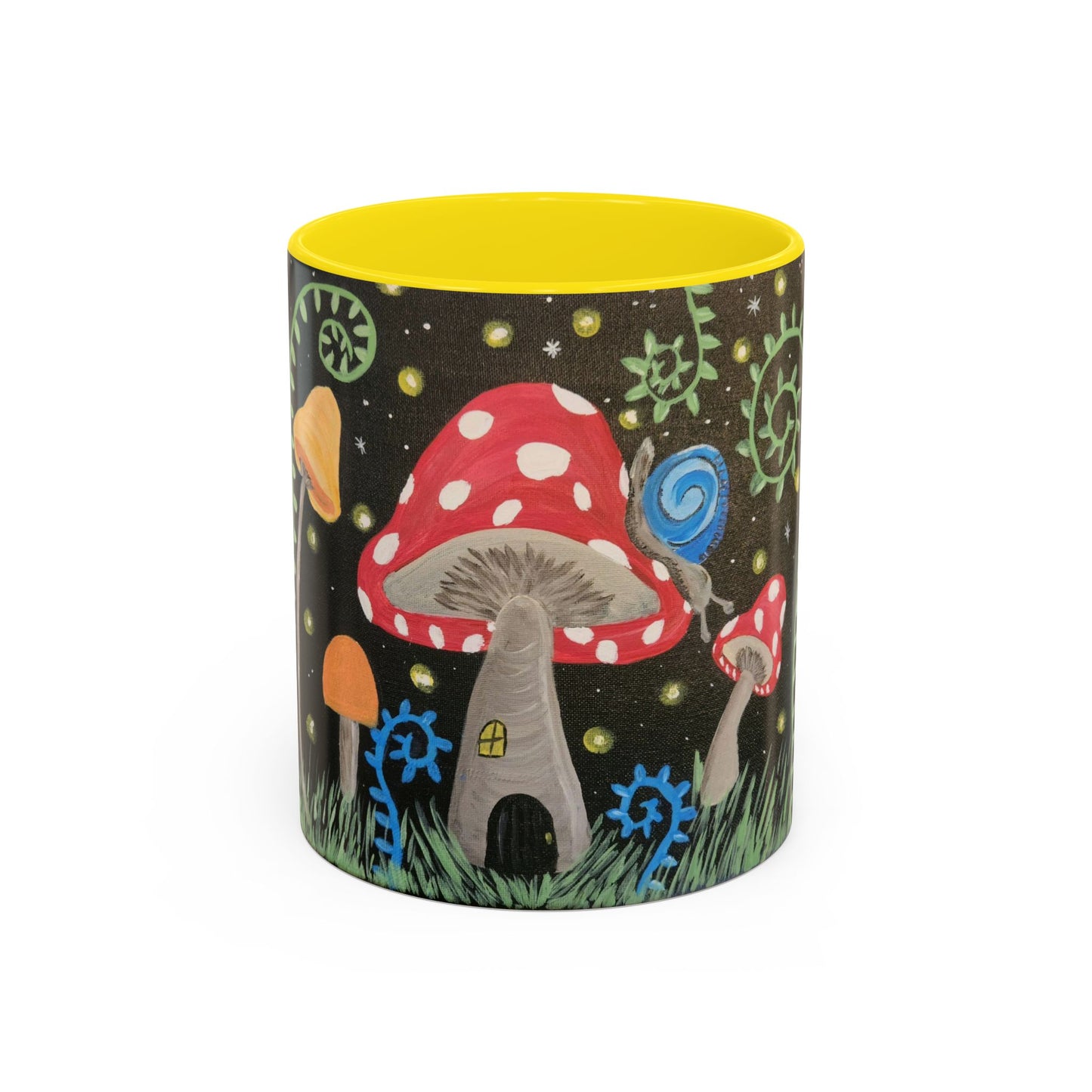 Magical Mushrooms Accent Coffee Mug, 11oz (Brookson Collection)