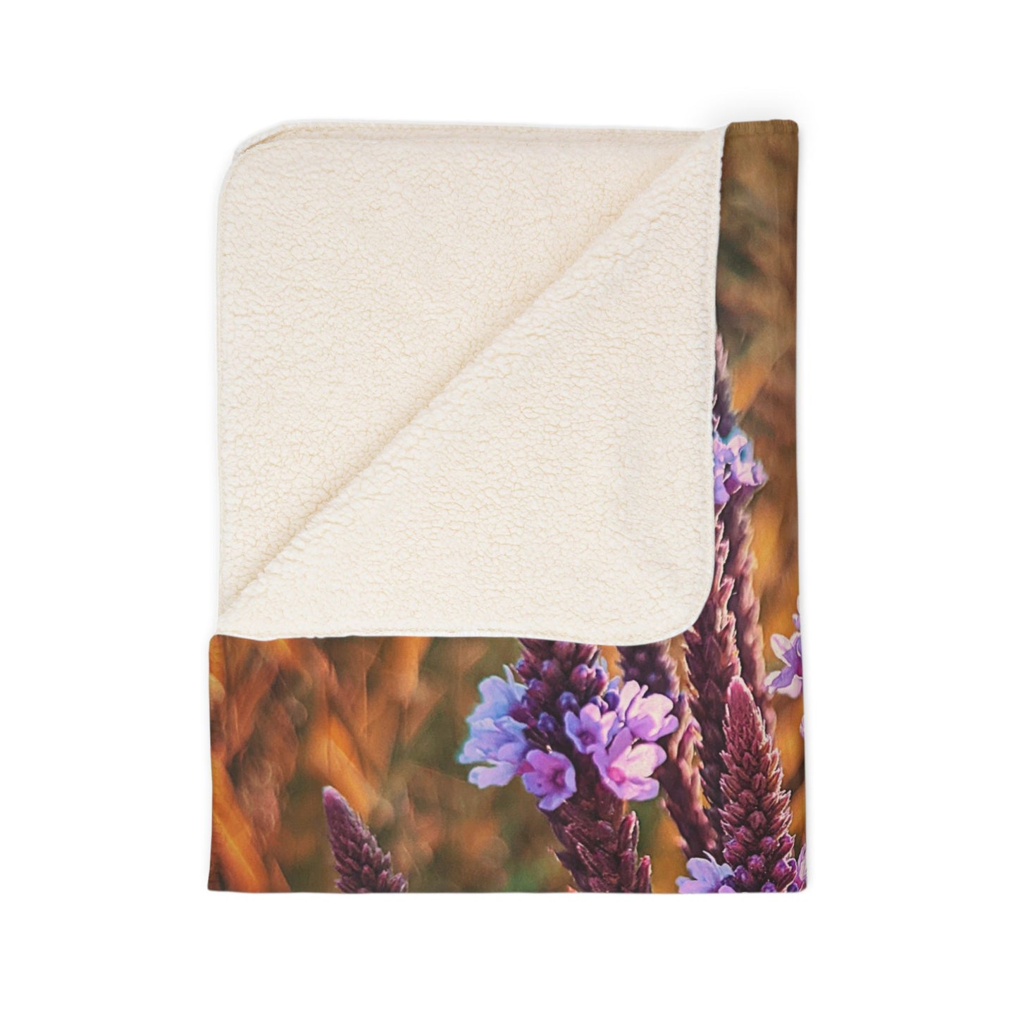 Purple Field Fleece Sherpa Blanket (SP Photography Collection)