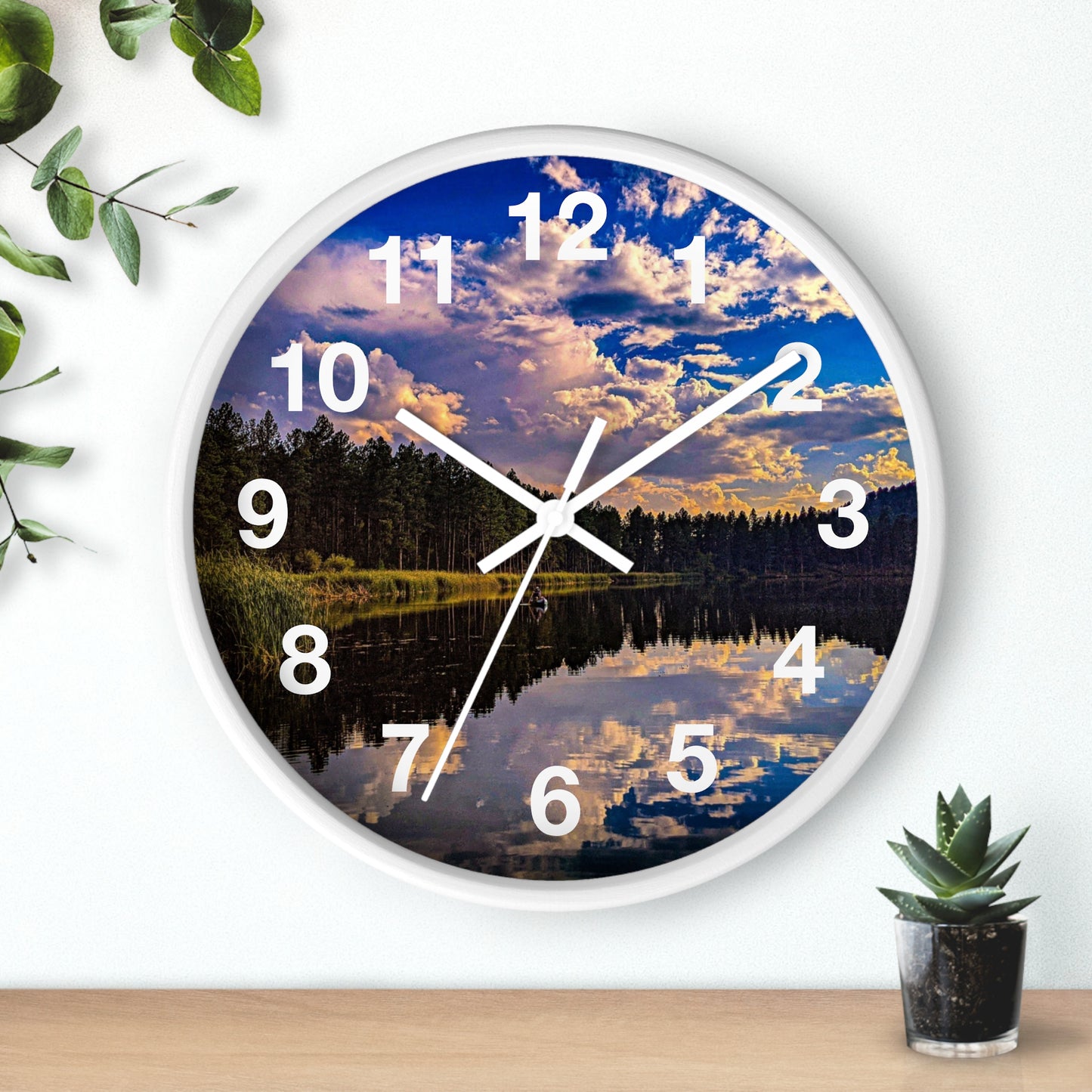 The Lake Wall Clock (SP Photography Collection)
