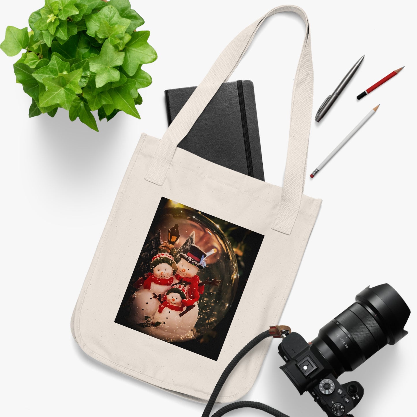 Snow Globe Organic Canvas Tote Bag (SP Photography Collection)