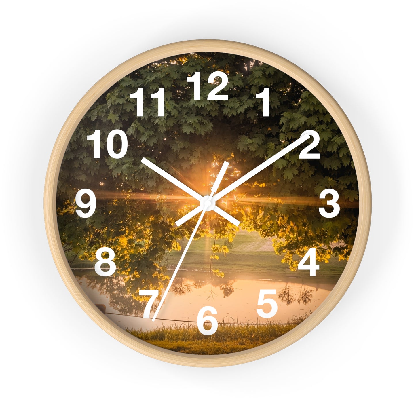 Sunset Pond Clock (SP Photography Collection)