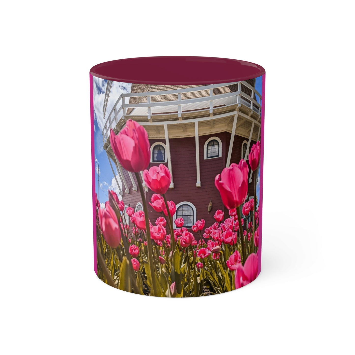 Windmill Pink Tulips Mug, 11oz (SP Photography Collection) PINK