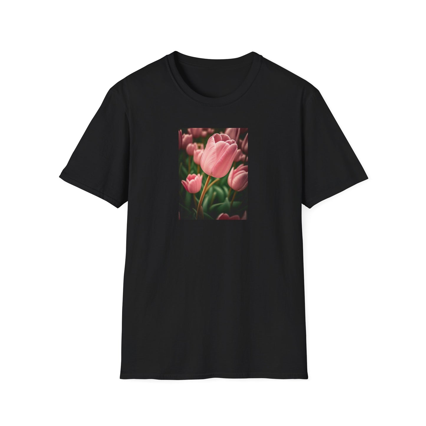 Pink Tulip Unisex Soft-style T-Shirt (SP Photography Collection)