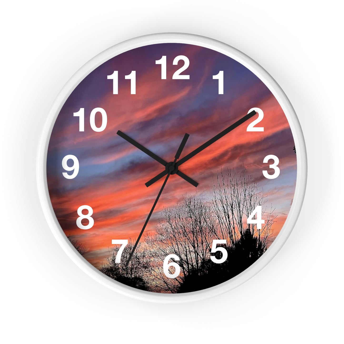 Pink Sky Wall Clock (B & J Collections)