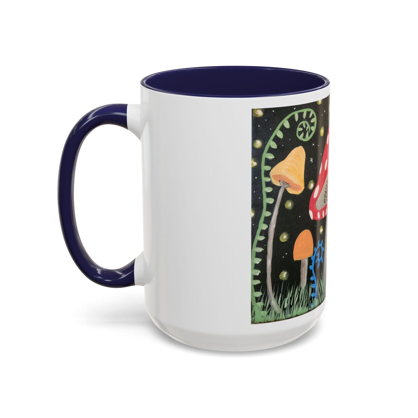 Magical Mushrooms Accent Coffee Mug, 11oz (Brookson Collection)