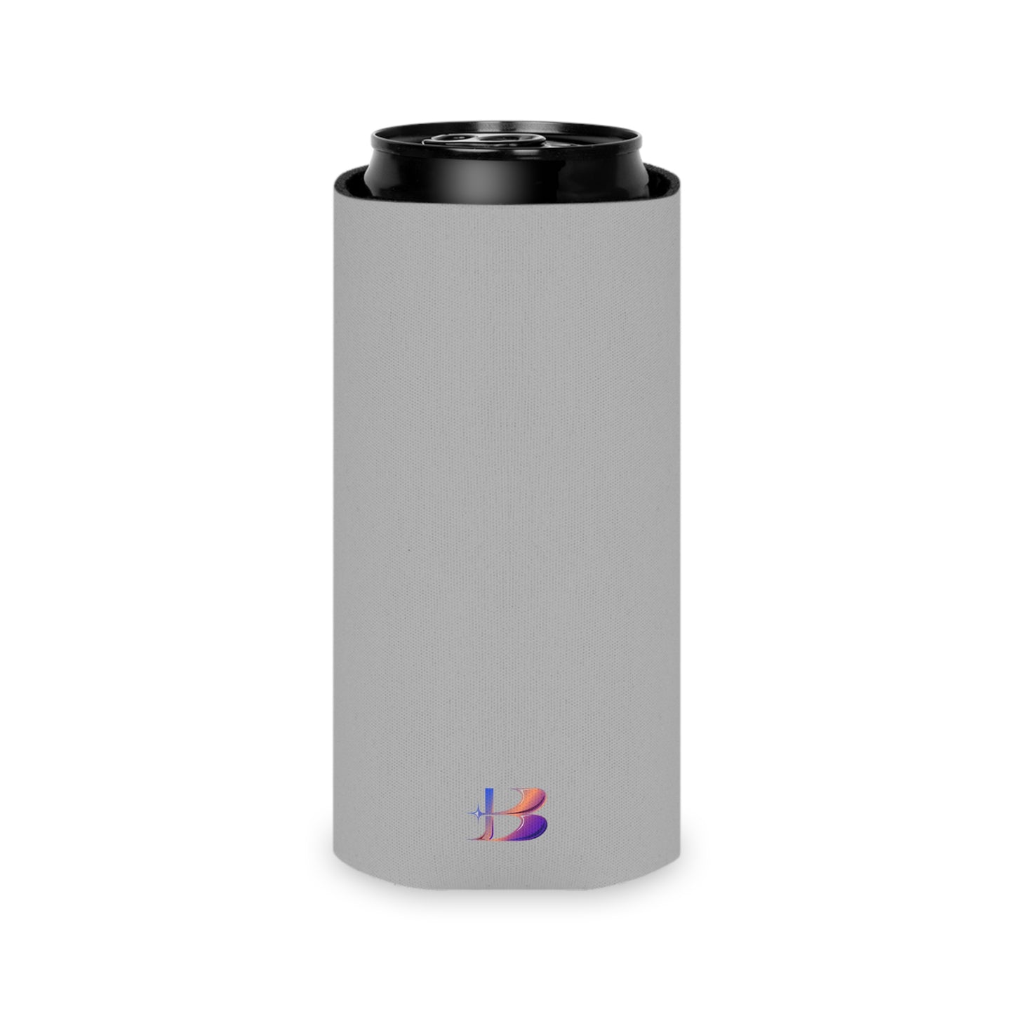 Valentines Day Slim Can Cooler Sleeve (Specialties Collection) GRAY
