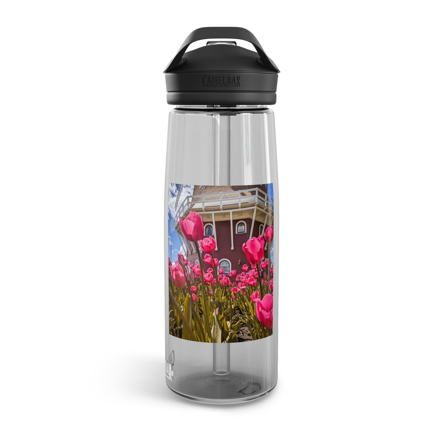 Windmill Pink Tulip CamelBak Eddy® Water Bottle, 25oz (SP Photography Collection)