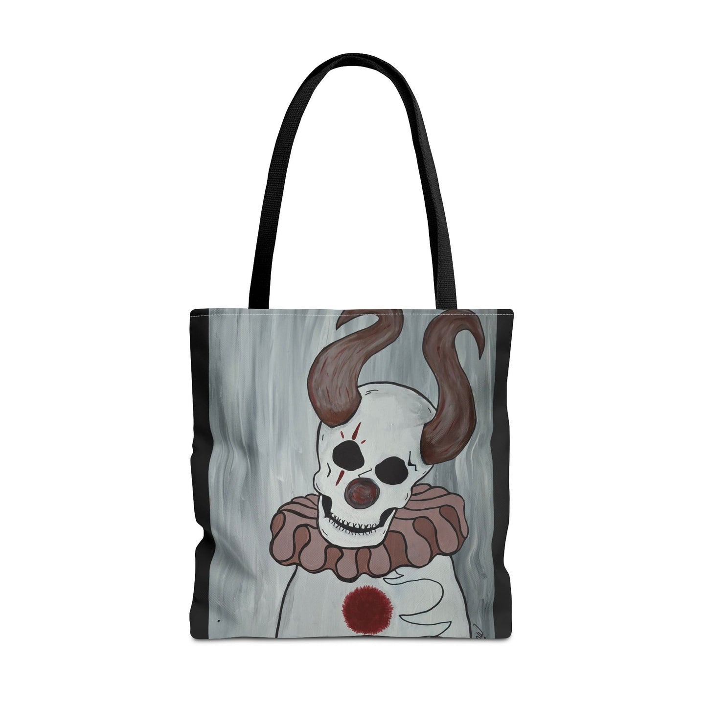 Toby The Clown Tote Bag (Peculiar Paintings Collection) BLACK