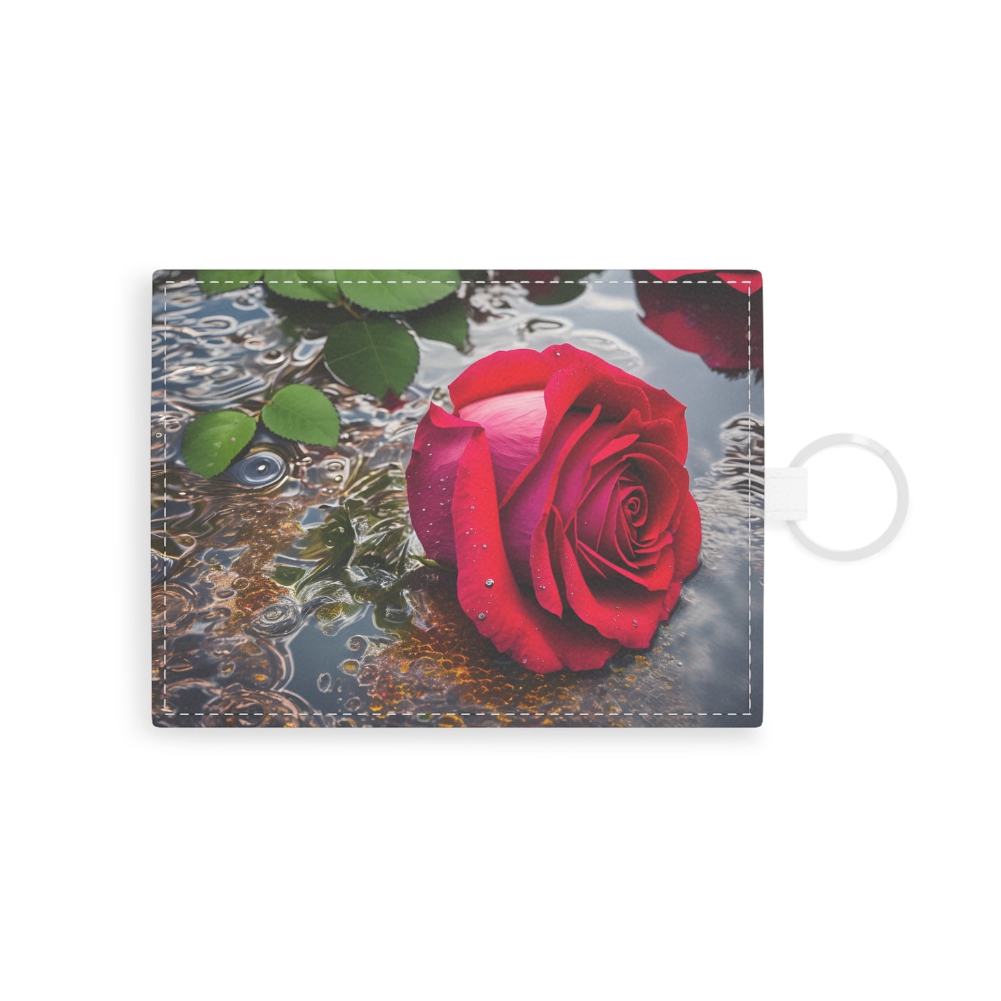 Red Rose Leather Card Holder (SP Photography Collection)