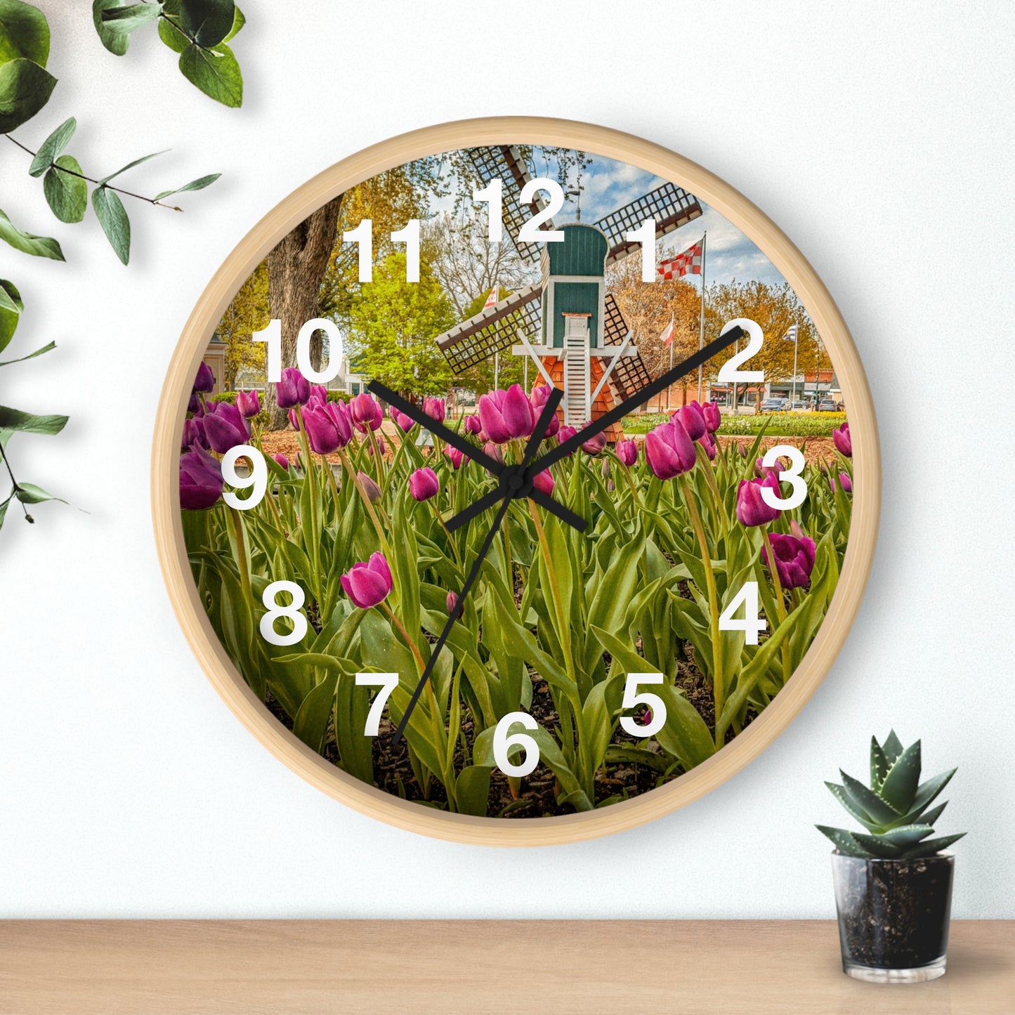 Windmill Tulip Wall Clock (SP Photography Collection)