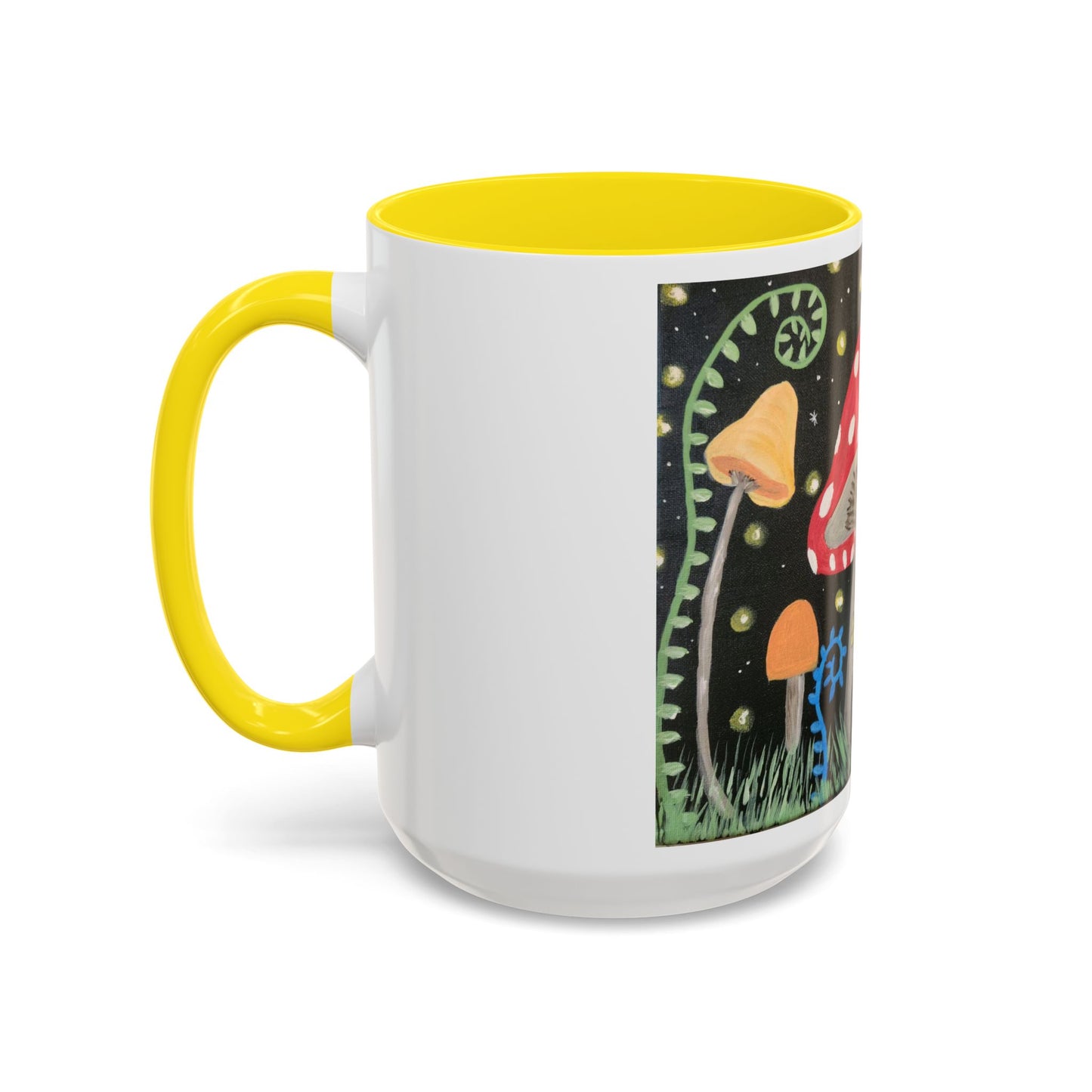 Magical Mushrooms Accent Coffee Mug, 11oz (Brookson Collection)