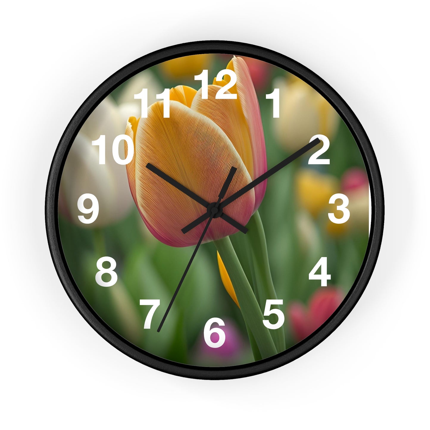 Orange Tulip Wall Clock (SP Photography Collection)