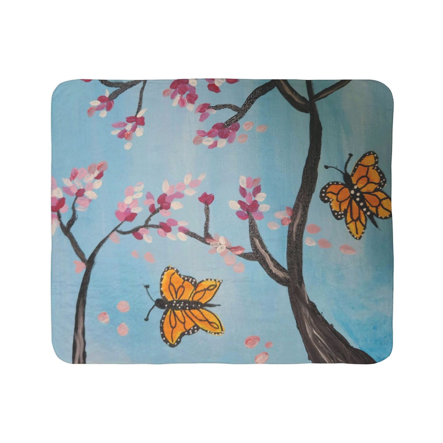 Monarchs Play Fleece Sherpa Blanket (Brookson Collection)