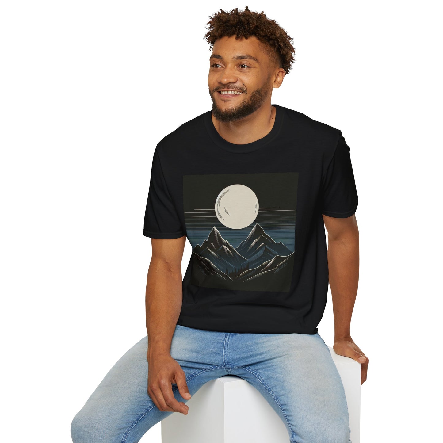 Moon Unisex Soft-style T-Shirt (B & J Collections)