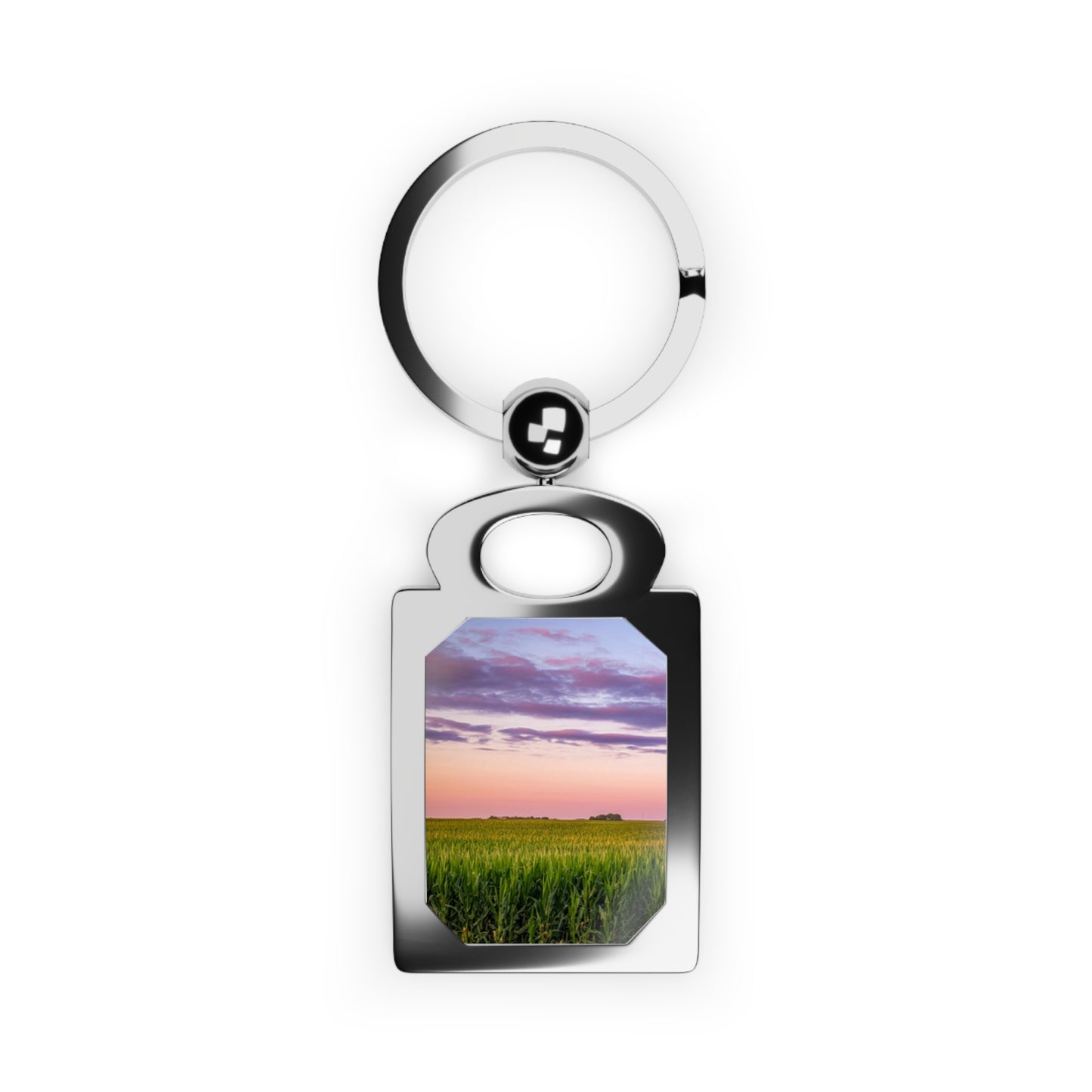 Corn Field Sunset Rectangle Photo Key ring (SP Photography Collection)