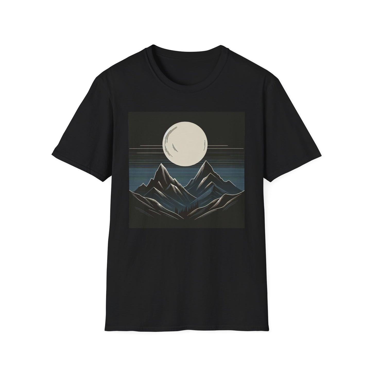 Moon Unisex Soft-style T-Shirt (B & J Collections)