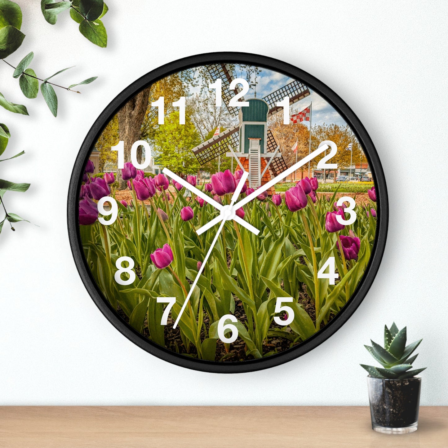 Windmill Tulip Wall Clock (SP Photography Collection)