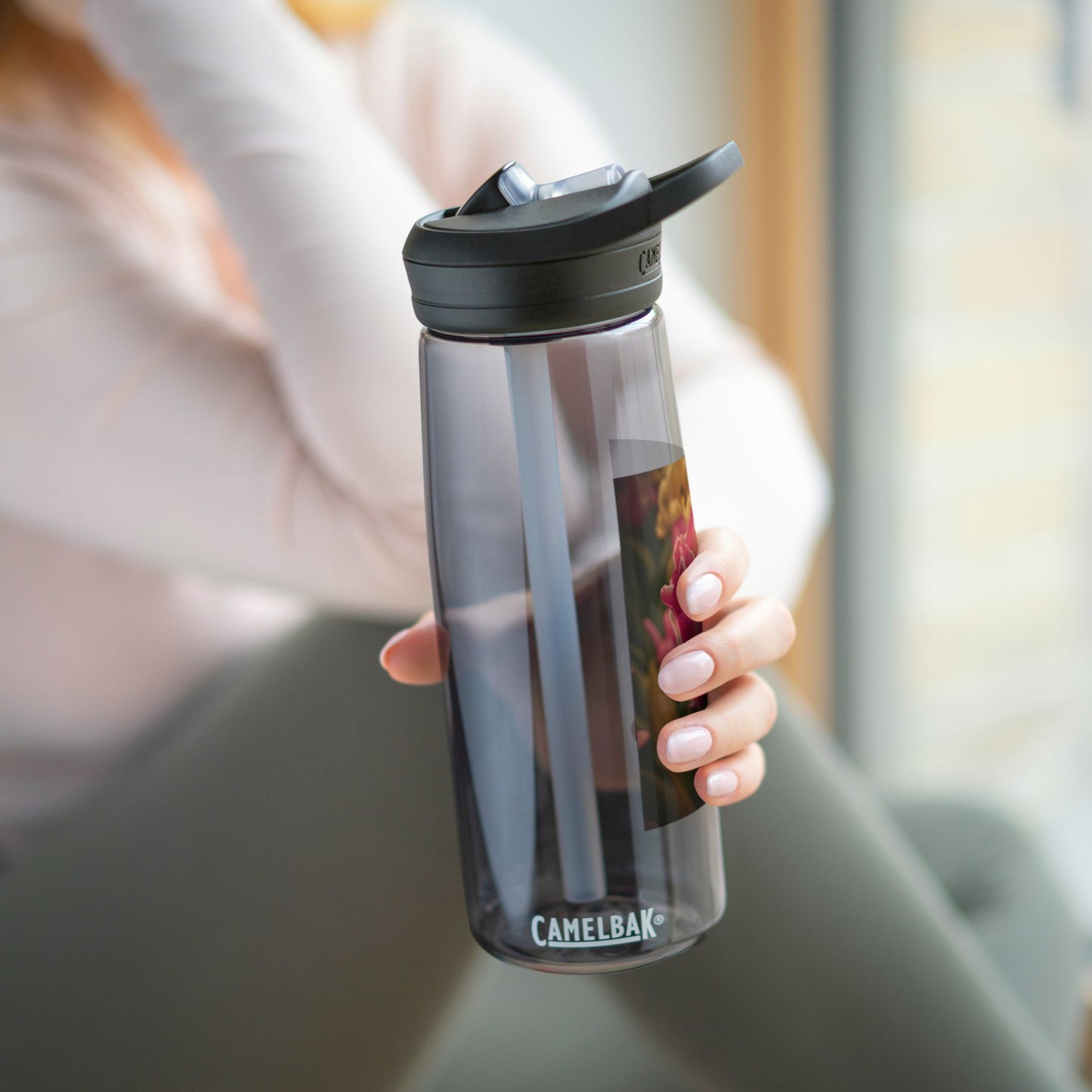 Pink Buttercup CamelBak Eddy® Water Bottle, 25oz (SP Photography Collection)