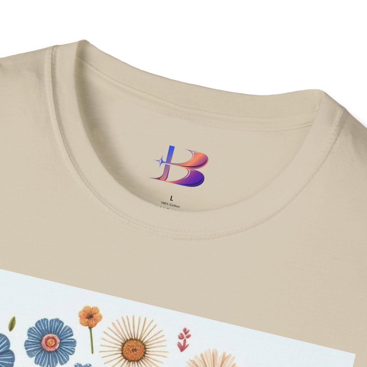 Smell The Flowers Unisex Softstyle T-Shirt (aiB & J Collections) (MULTIPLE COLORS)