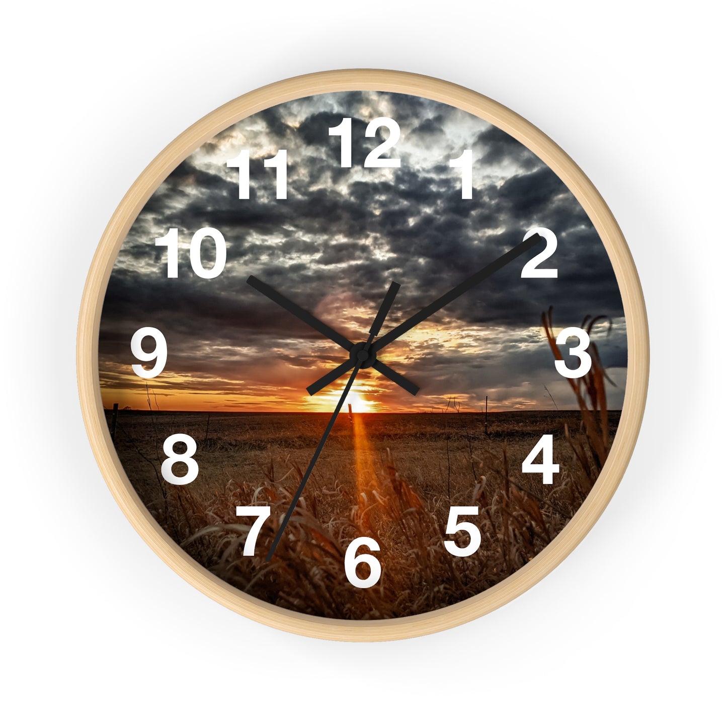 Cloudy Skies Wall Clock (SP Photography Collection)