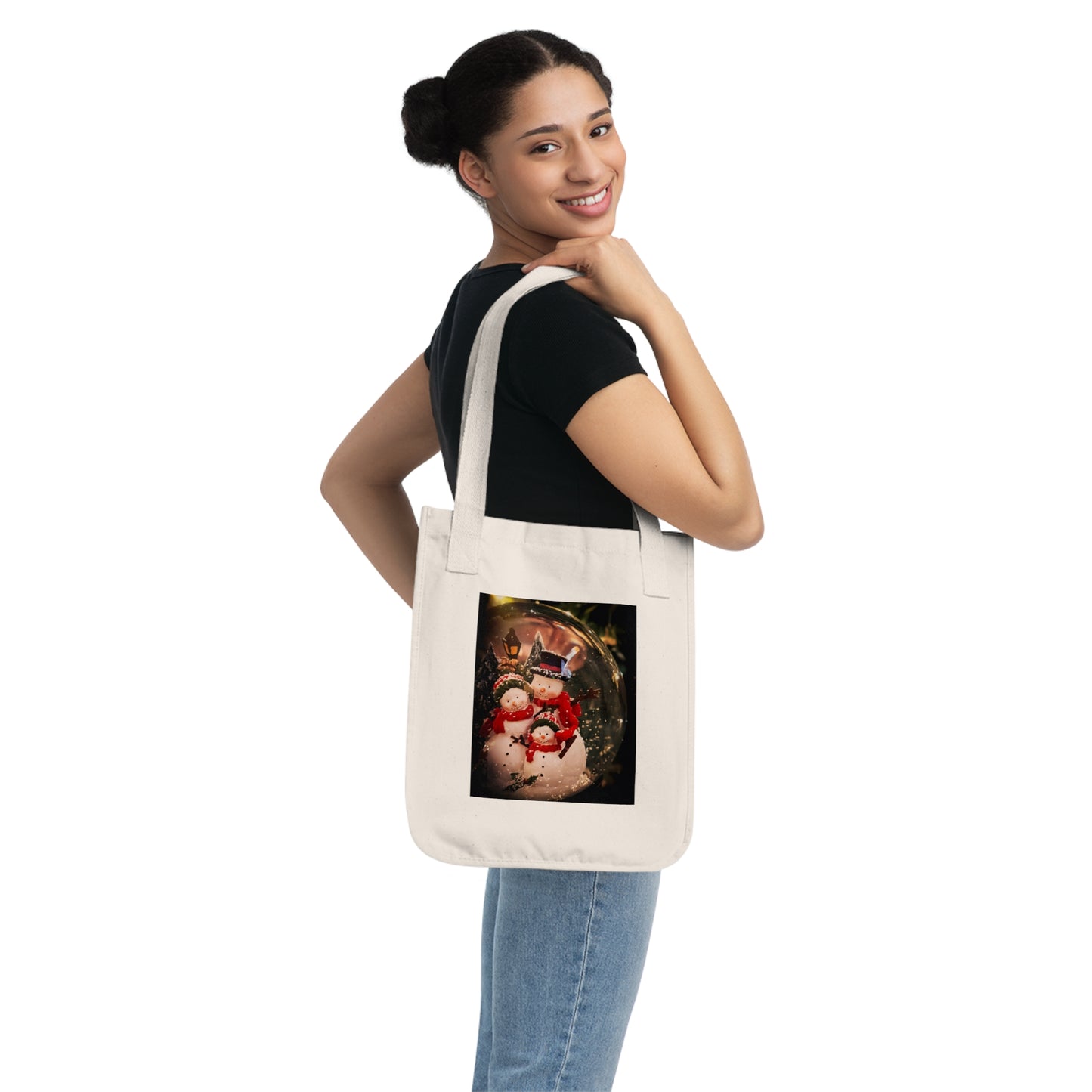 Snow Globe Organic Canvas Tote Bag (SP Photography Collection)
