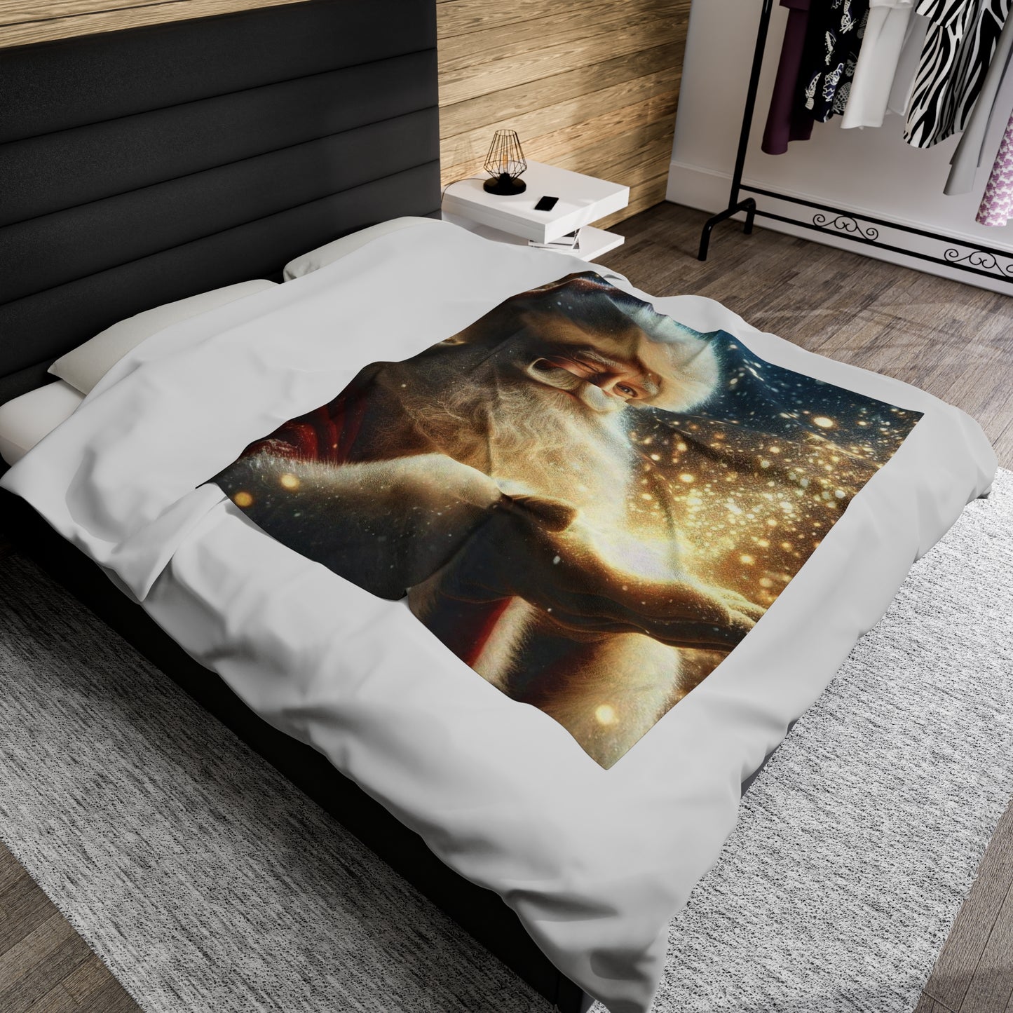 Santa Magic Velveteen Plush Blanket (aiB & J Collections)