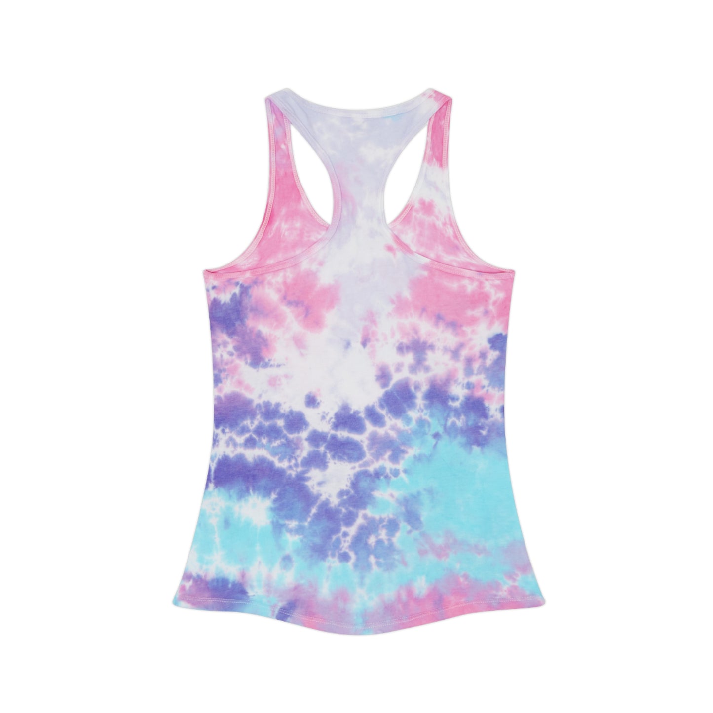 Blue succulent Tie Dye Racerback Tank Top (aiB & J Collections )
