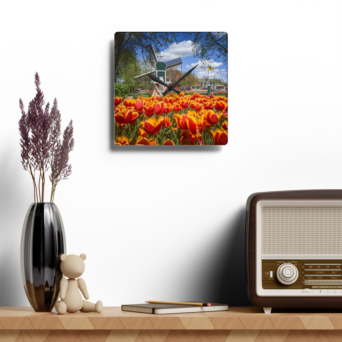Windmill Garden Wall Clock (SP Photography Collection)