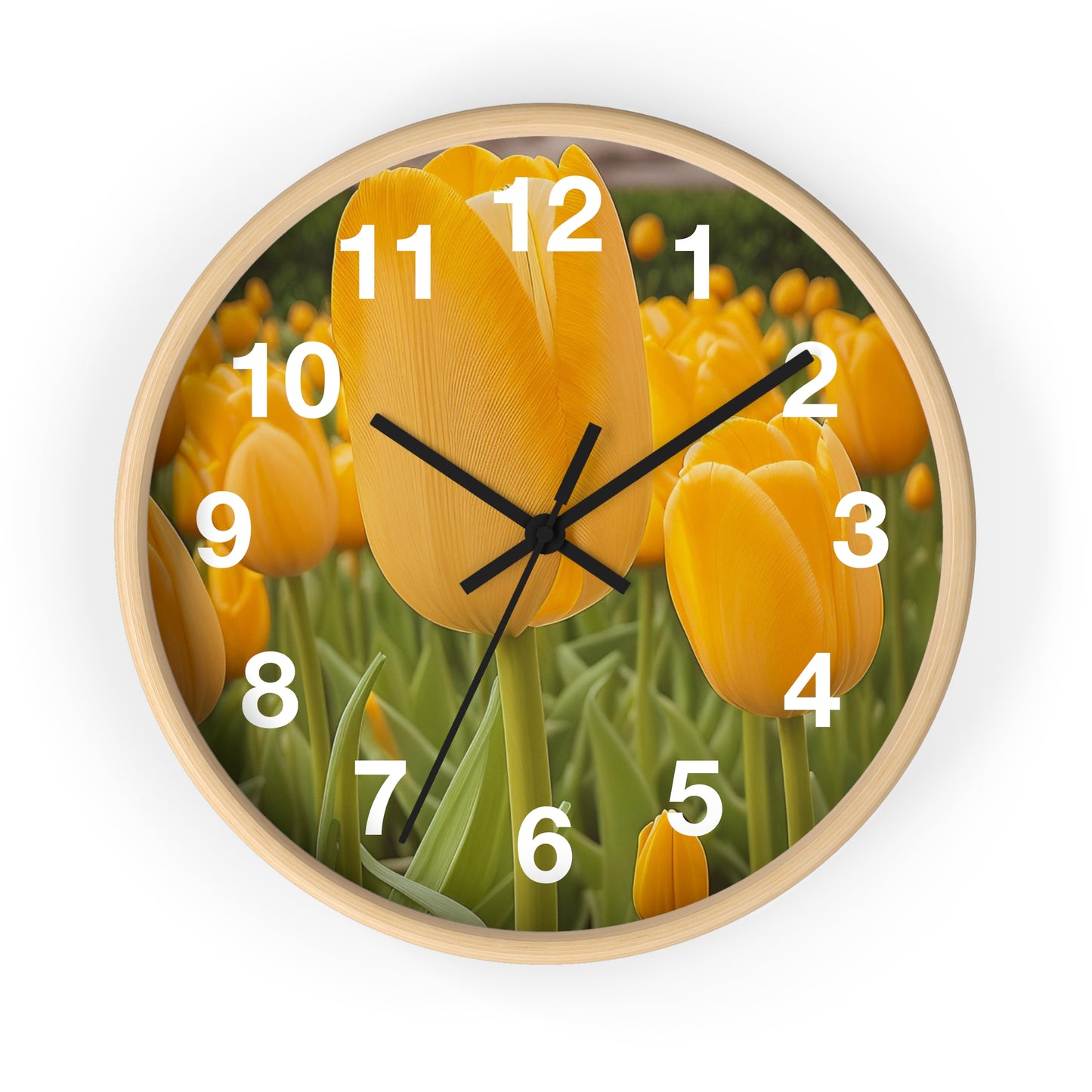 Yellow Tulip Wall Clock (SP Photography Collection)