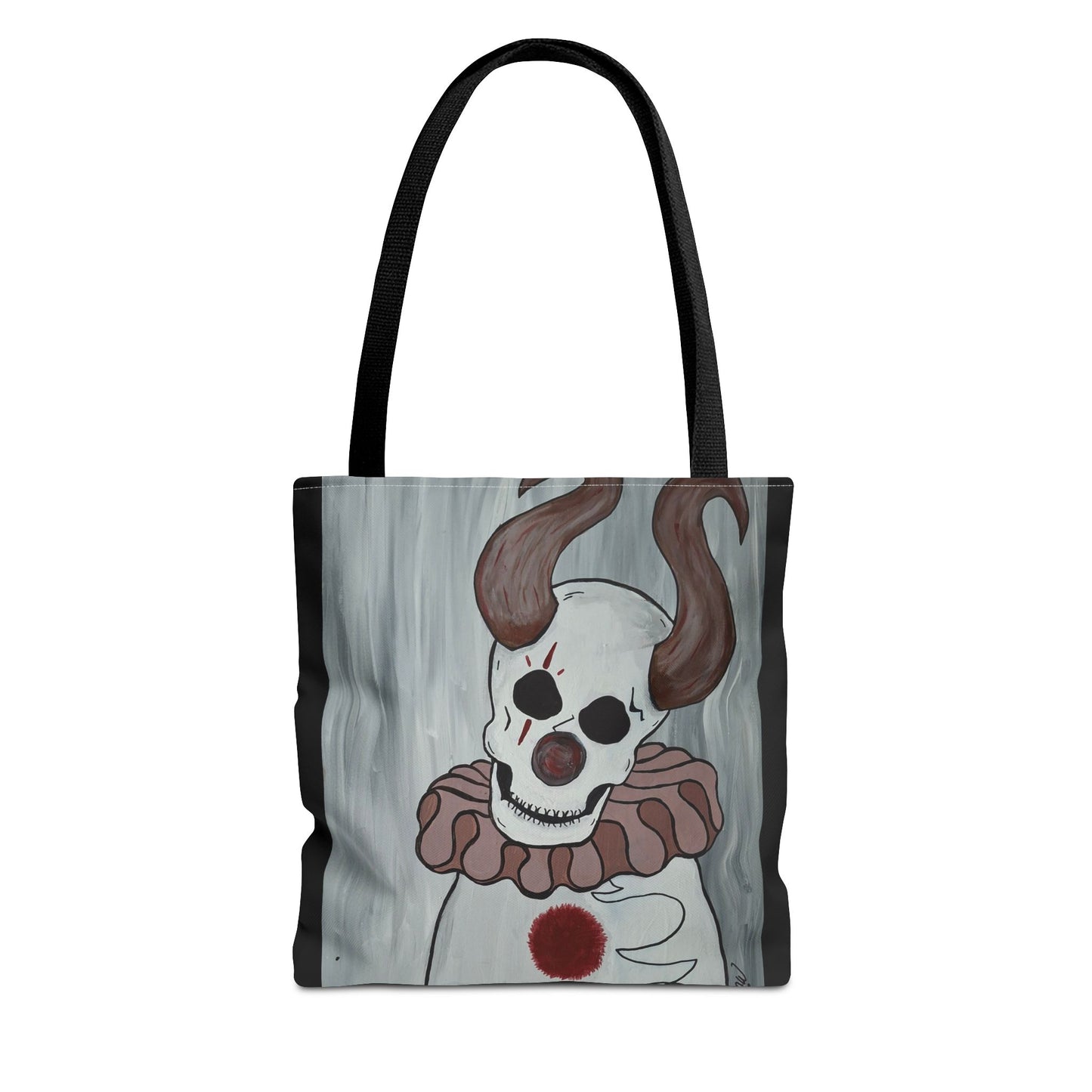 Toby The Clown Tote Bag (Peculiar Paintings Collection) BLACK