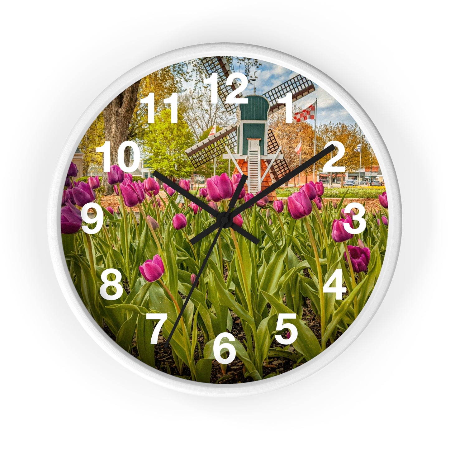 Windmill Tulip Wall Clock (SP Photography Collection)