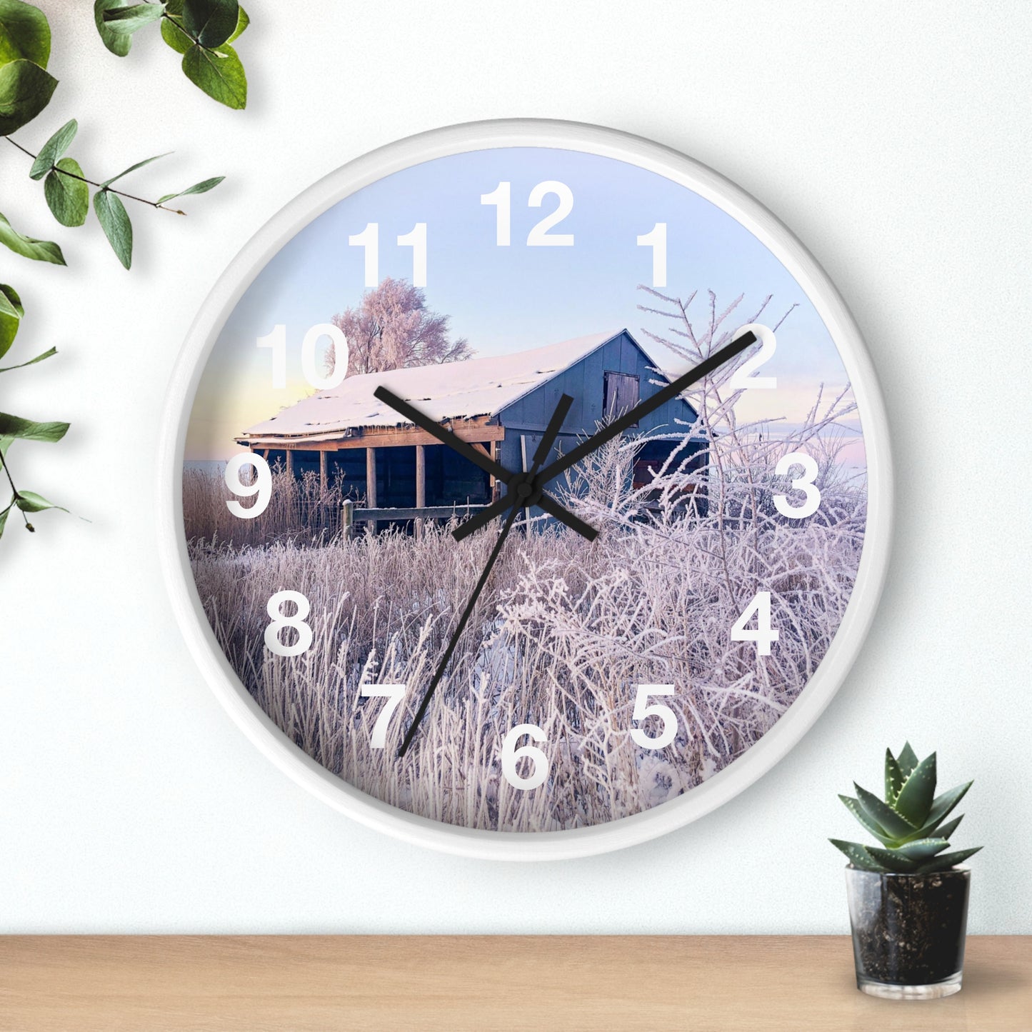 Wintery Barn Clock (SP Photography Collection)