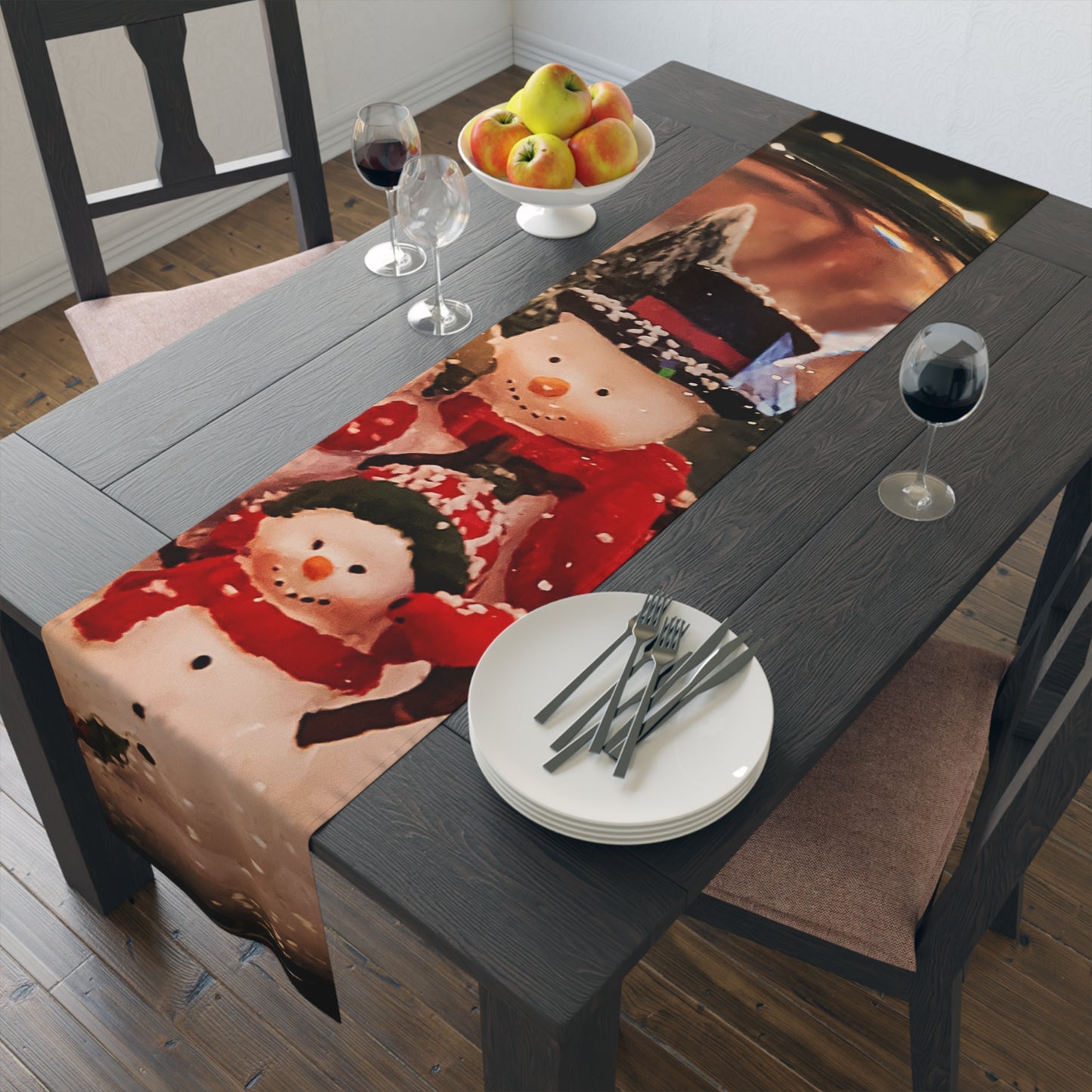 Snow Globe Table Runner Cotton (SP Photography Collection)