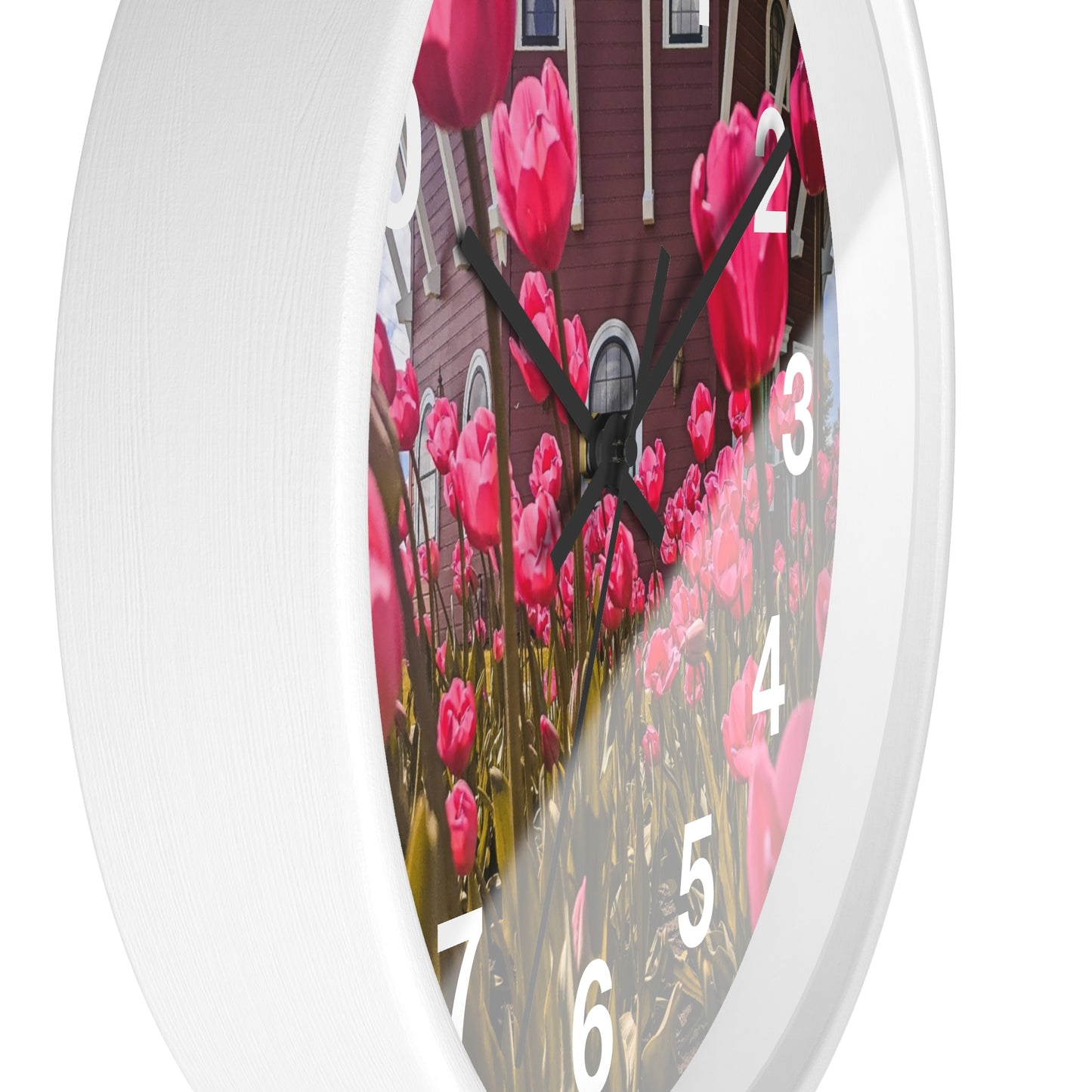 windmill Pink Tulips wall Clock (SP Photography Collection)