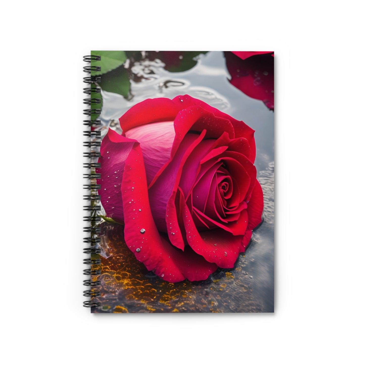 Red Rose Spiral Notebook - Ruled Line (SP Photography Collection)