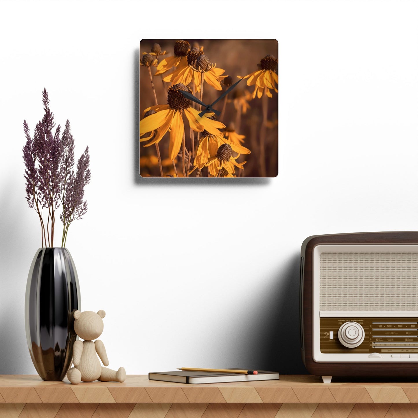 Coneflower Wall Clock (SP Photography Collection)