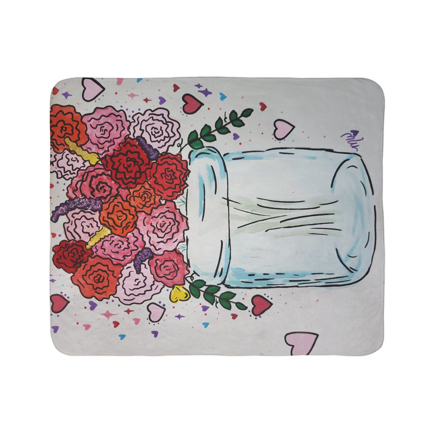 Valentines Day Fleece Sherpa Blanket (Seasonal Collection)