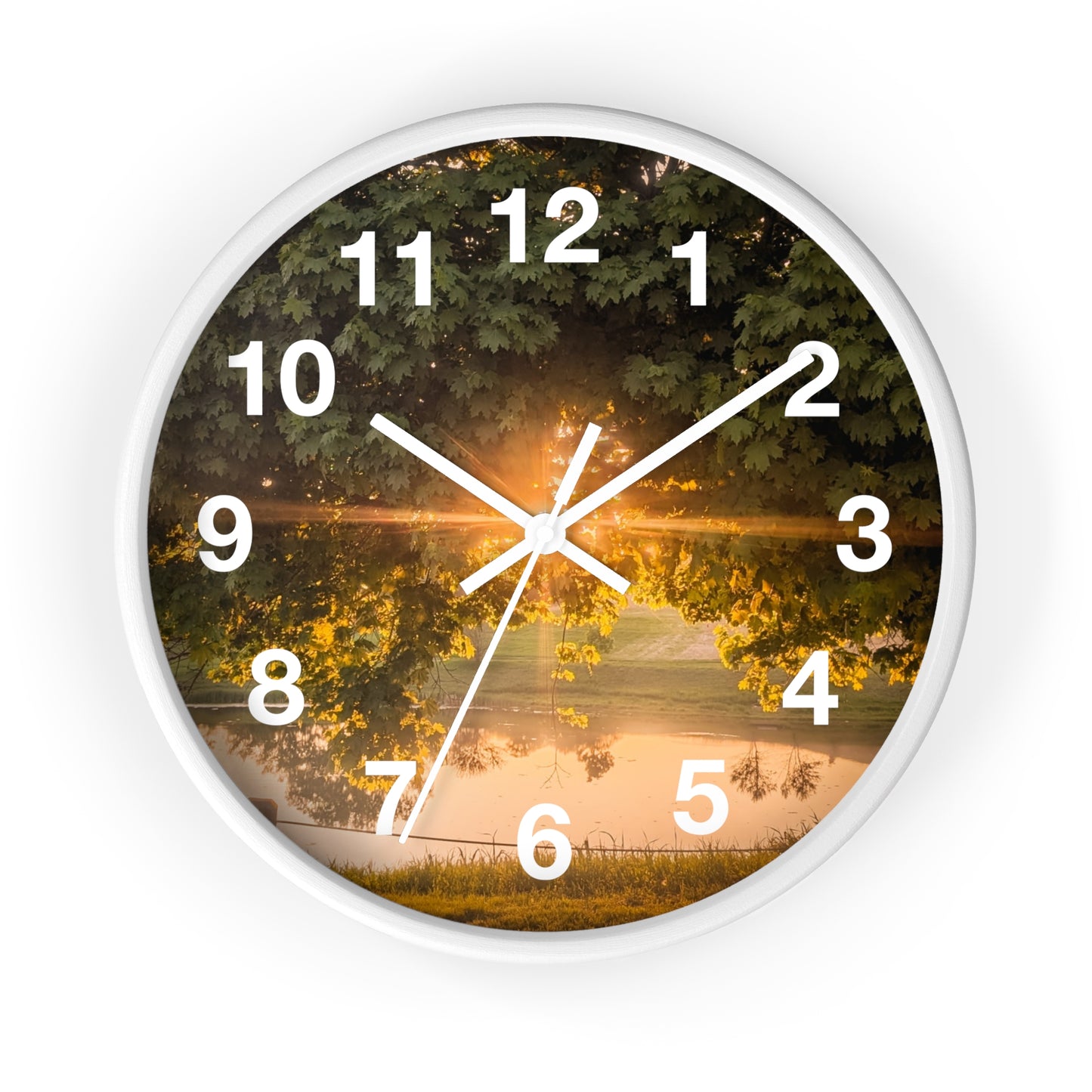 Sunset Pond Clock (SP Photography Collection)