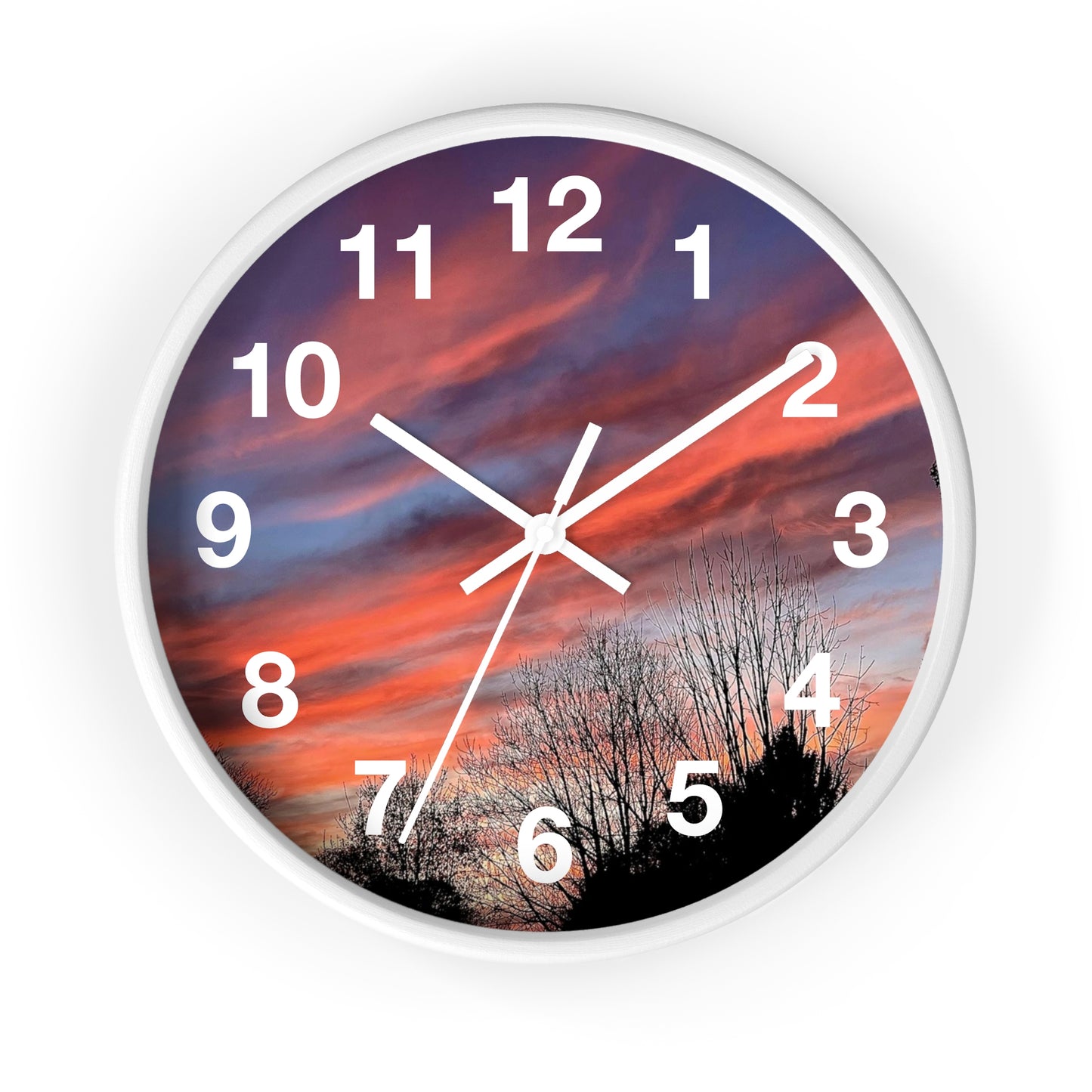 Pink Sky Wall Clock (B & J Collections)