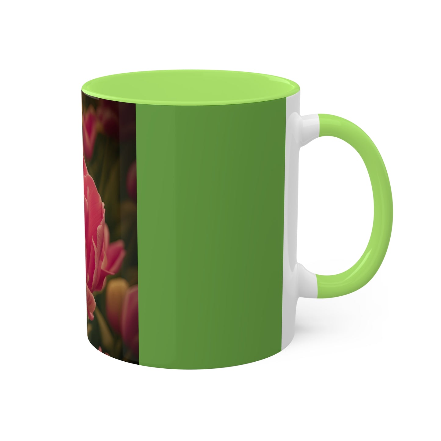 Pink Buttercup Mug, 11oz (SP Photography Collection) GREEN