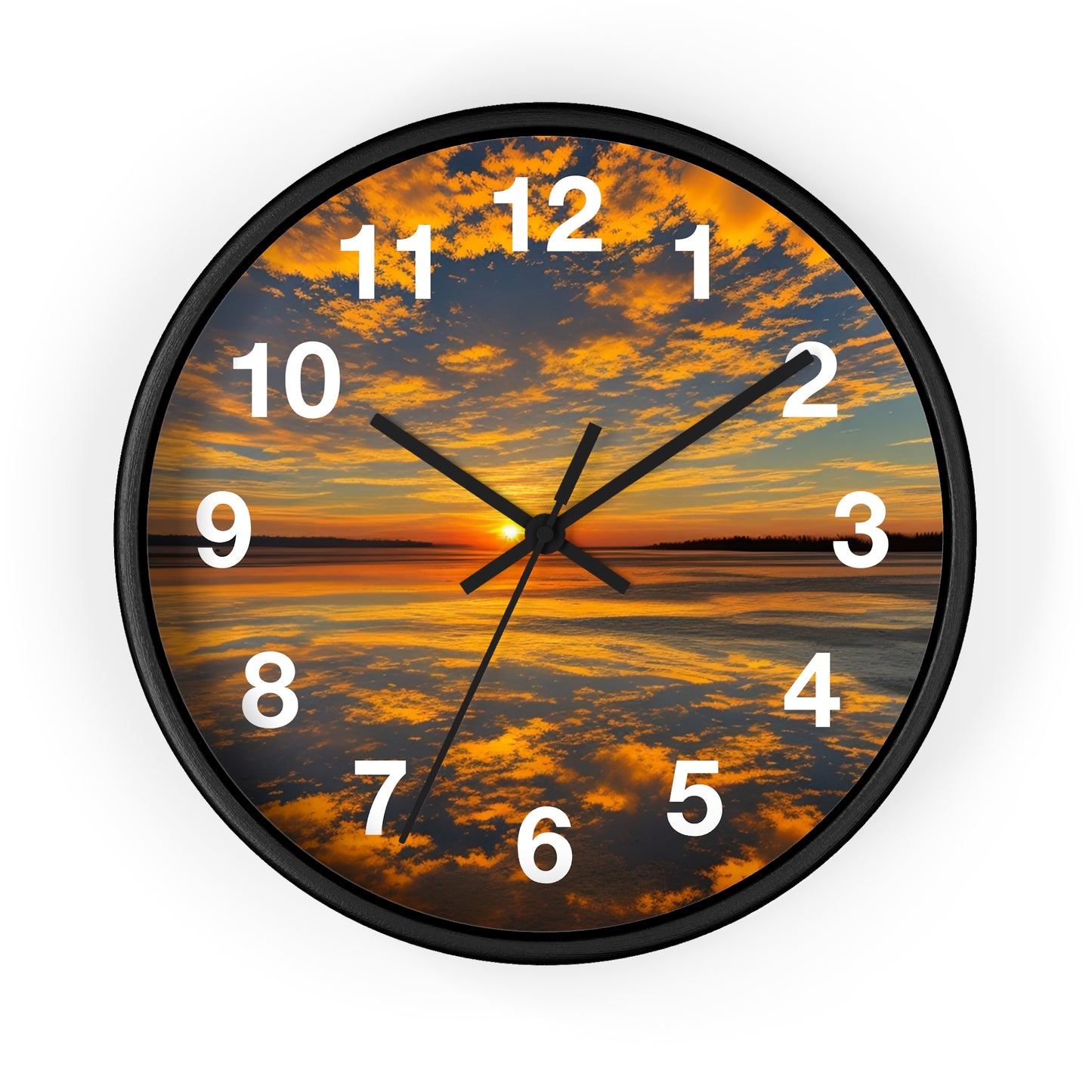 Orange Skies Wall Clock (SP Photography Collection)