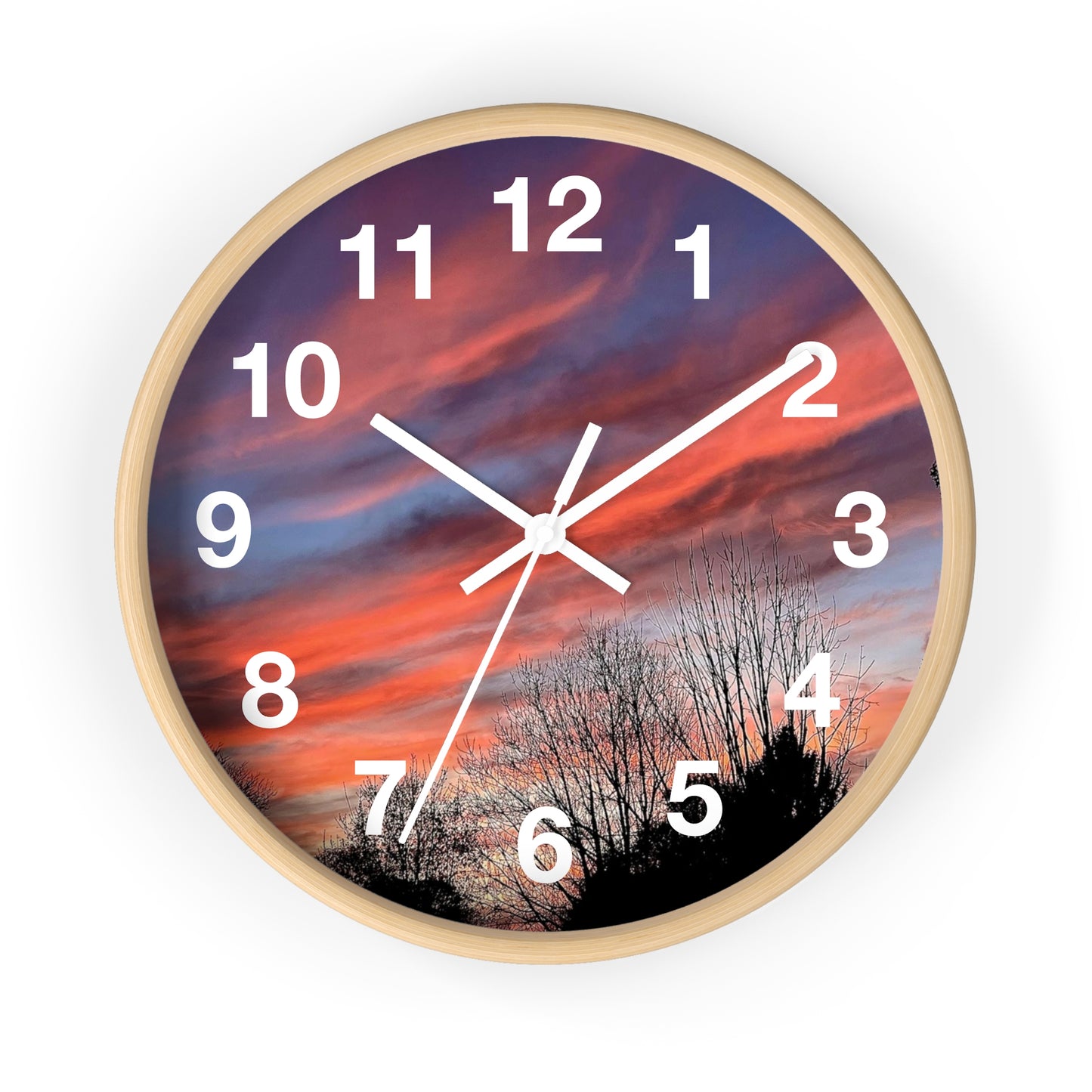 Pink Sky Wall Clock (B & J Collections)