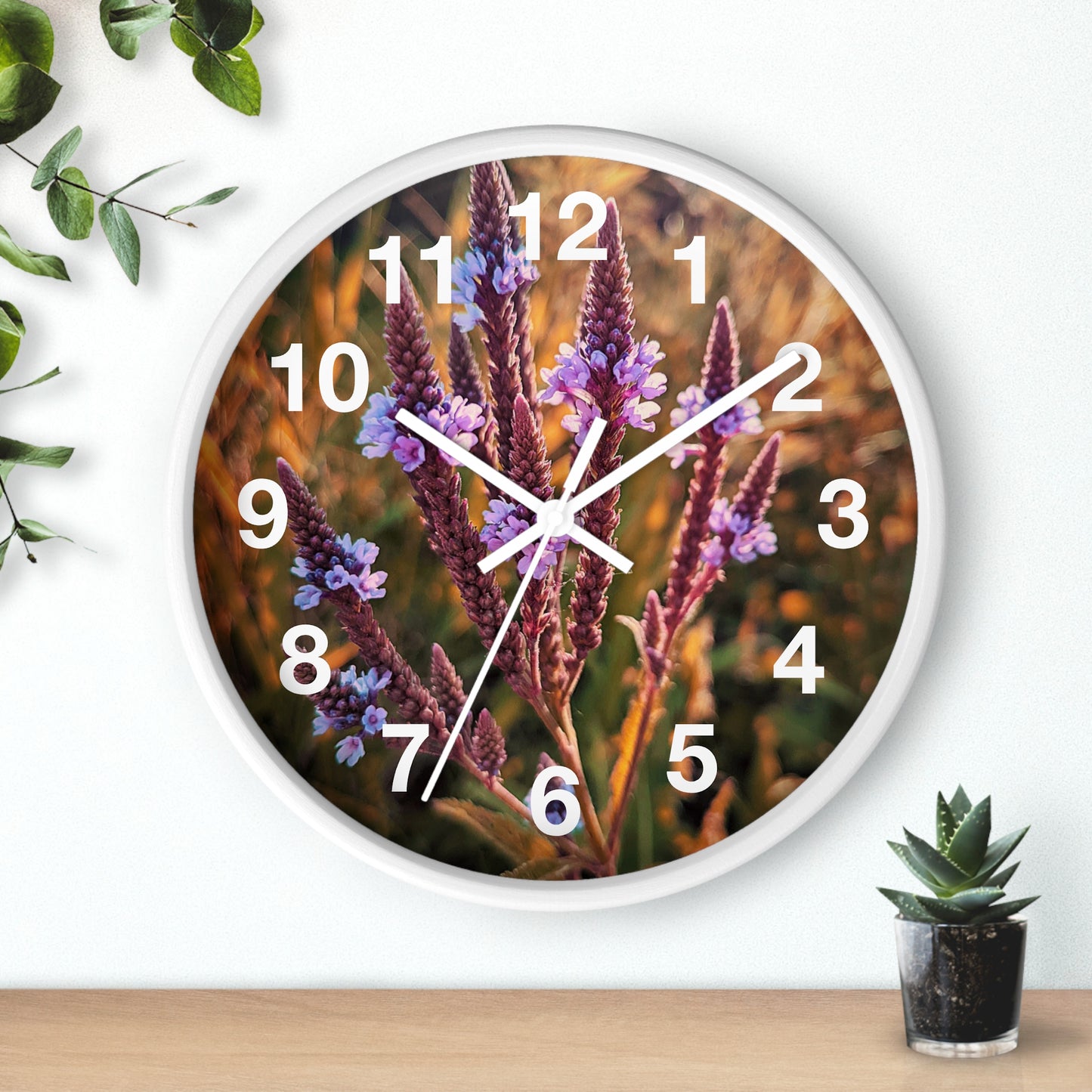 Purple Fields Clock (SP Photography Collection)