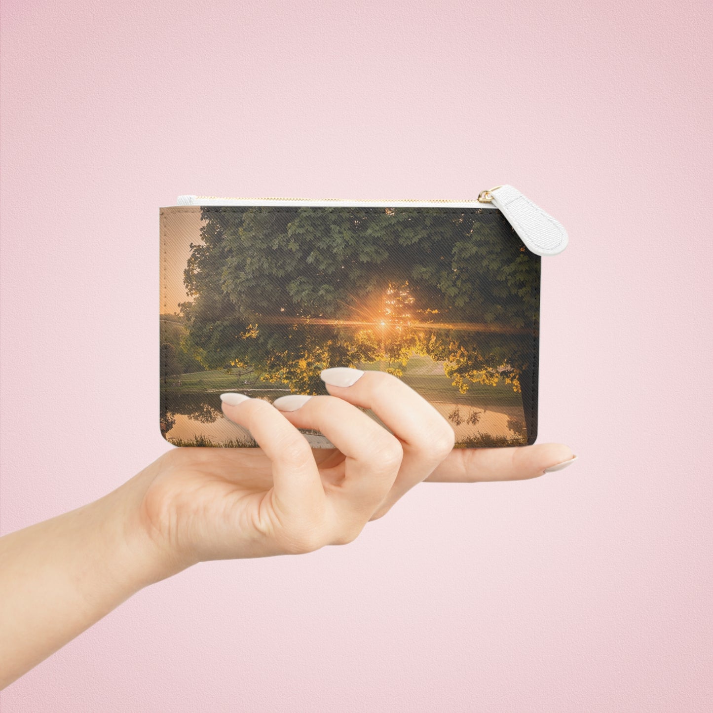 Sunset Pond Mini Clutch Bag (SP Photography Collection) BROWN