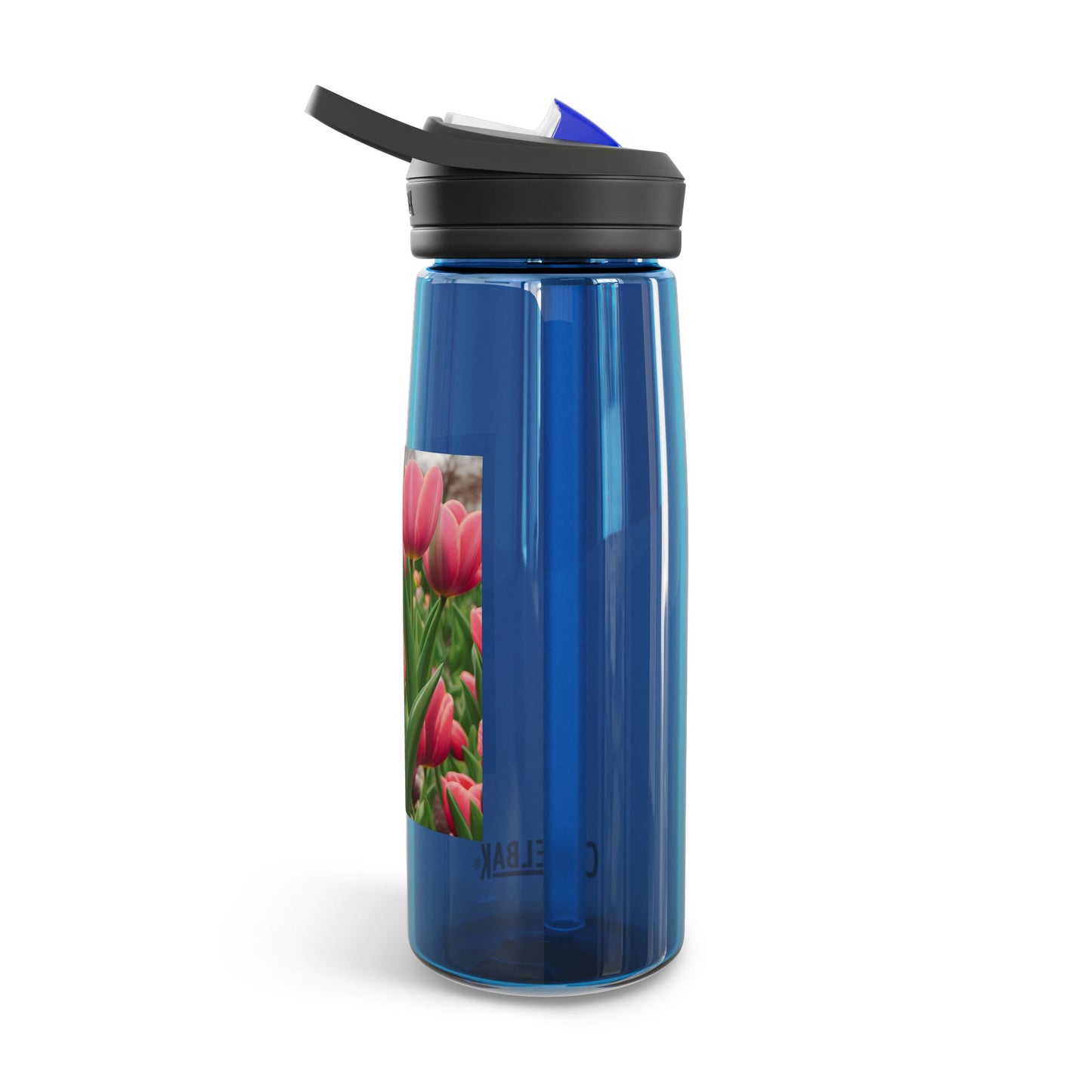 Pink Tulip CamelBak Eddy® Water Bottle, 25oz (SP Photography Collection)