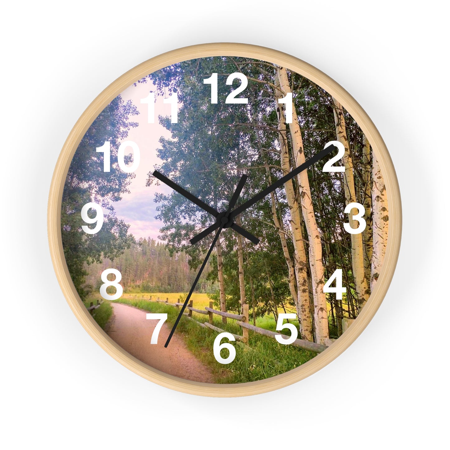 Country Road Wall Clock (SP Photography Collection)