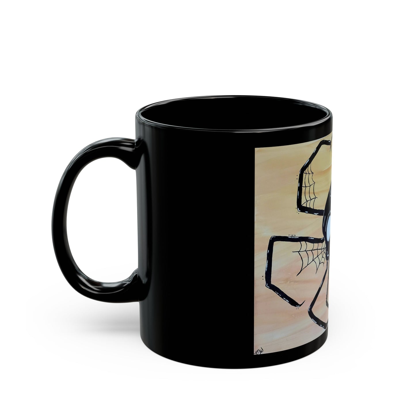 Spike 11oz Black Mug (Peculiar Paintings Collections)