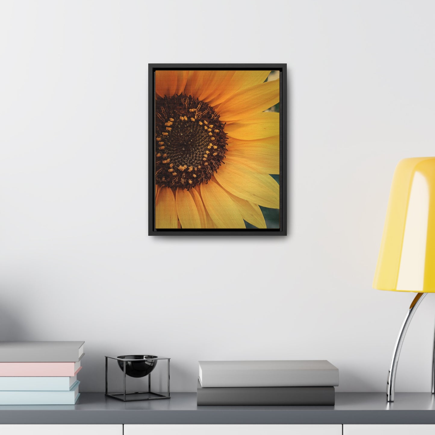 Sun Ray Sunflower Canvas Wraps, Vertical Frame (SP Photography Collection)